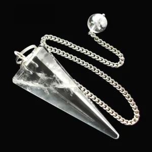 Clear Crystal Quartz Pendulum